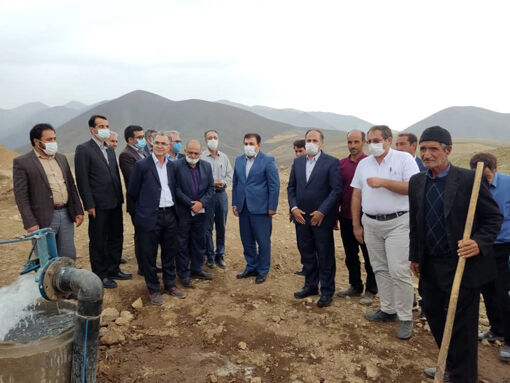 افتتاح طرح آبیاری کم فشار به مساحت 47 هکتار در روستای چینی بولاغ بستان آباد