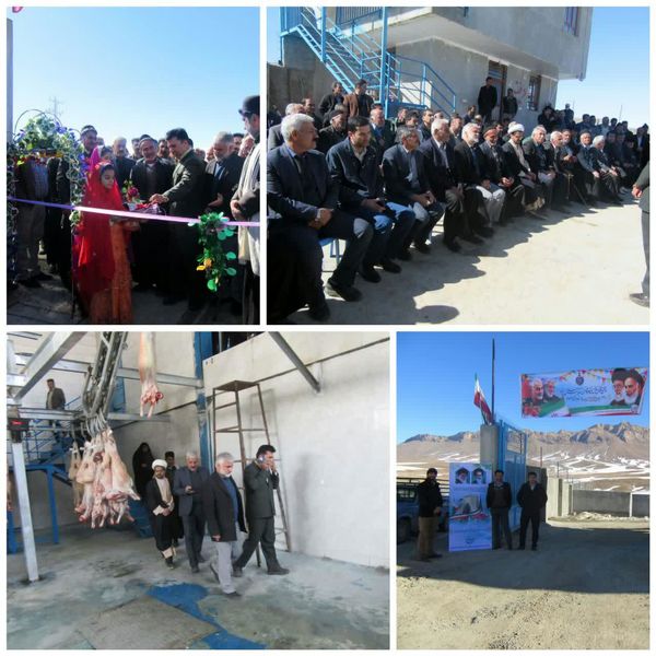 افتتاح کشتارگاه صنعتی دام در روستای بارده
