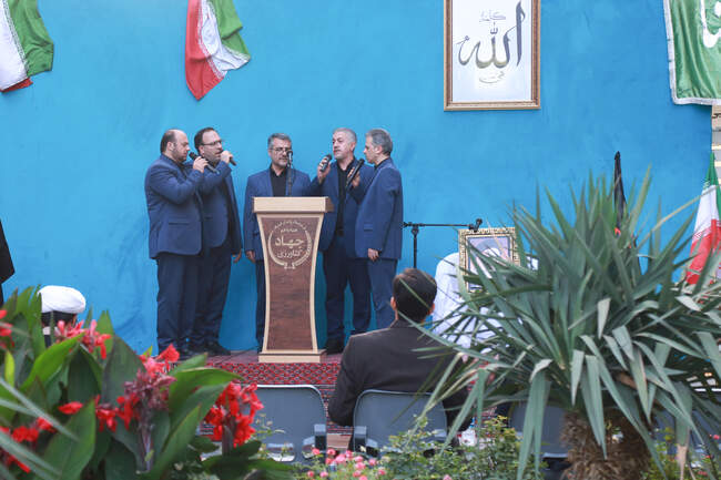  آیین بزرگداشت ارتحال امام خمینی (ره) در محل وزارت جهاد کشاوزری  