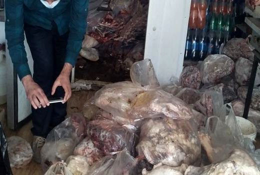 شناسایی و کشف عرضه گوشت و مرغ فاسد در پارکینگ عمومی