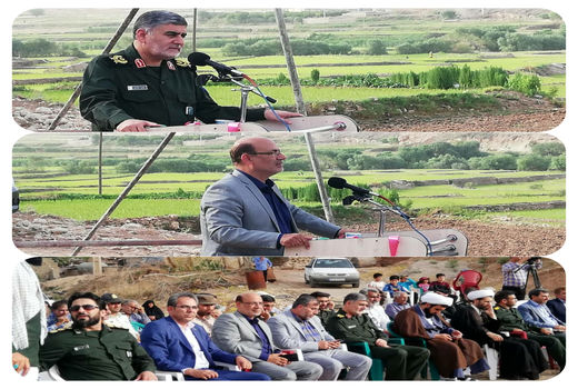 افتتاح پروژه احداث دیوار ساحلی وکانال آبرسانی به ۷۰هکتار اراضی در شهرستان سیروان