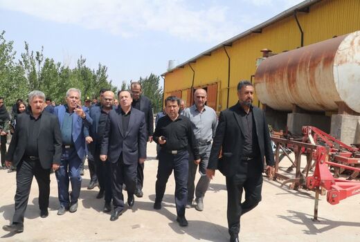 بازدید استاندار قزوین از بزرگترین واحد تولید بذر غلات دیم استان