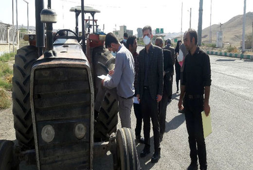 بازدید فنی 65 دستگاه ماشین آلات کشاورزی شهرستان خداآفرین جهت اخذ پلاک انتظامی در ماه جاری
