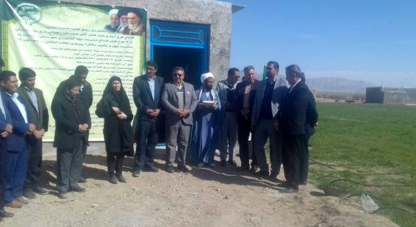 افتتاح طرح آبیاری تحت فشار به روش تیپ شهرستان سربیشه