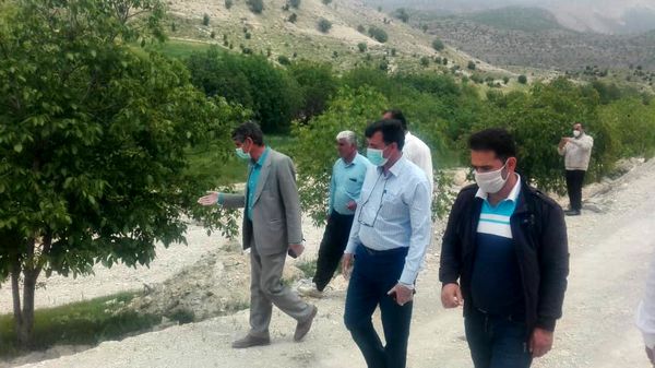 بازدید فرماندار شهرستان ایلام از پروژه ساماندهی(تأمین آب) باغات سیوان