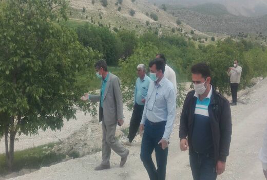 بازدید فرماندار شهرستان ایلام از پروژه ساماندهی(تأمین آب) باغات سیوان