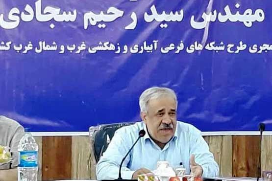 افزایش تولید محصولات کشاورزی با اجرای  شبکه های فرعی آبیاری و زهکشی