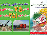  افتتاح و کلنگ زنی ۷۵  پروژه کشاورزی در جنوب کرمان